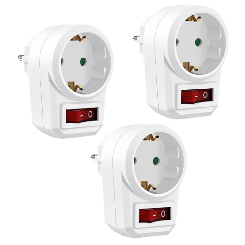 Power Tools Extension - 3PCS EU Steckdose Adapter Mit Schalter