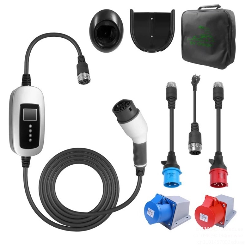 Power Tools App - Tragbares 2-in-1-Wechselstrom-Autoladegerät 6A-32A, App-Terminenladung nach europäischem