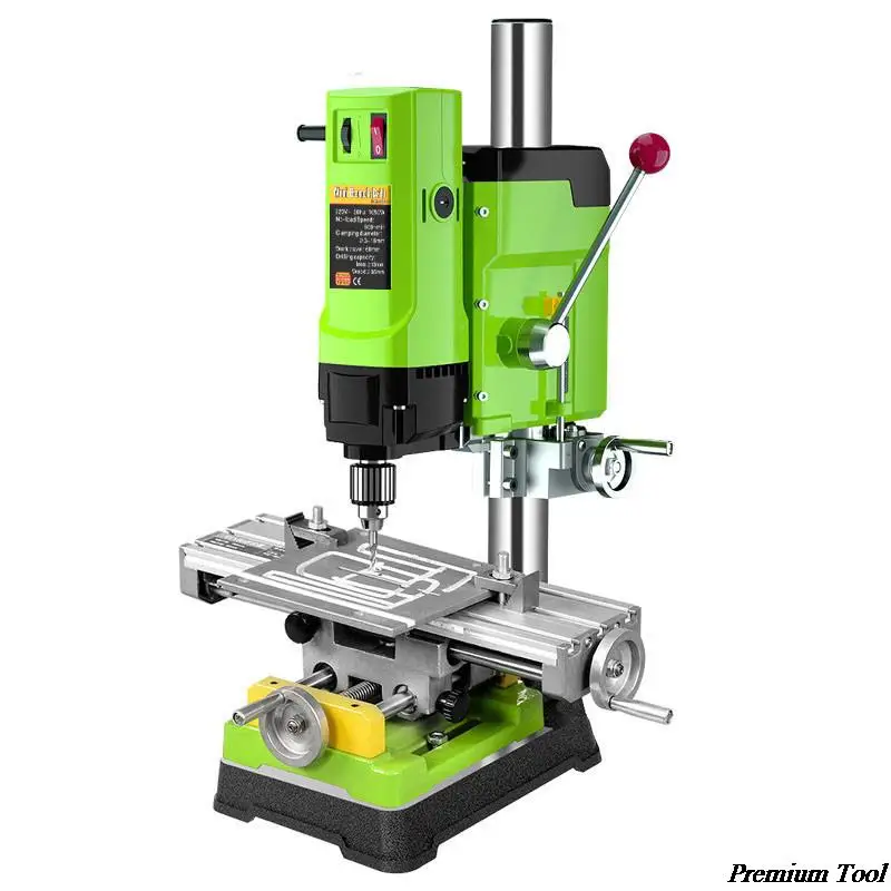 Power Tools For Woodworking - Tischbohrmaschine mit Fräsfunktion, variable Drehzahl, Bohrfutterbasis