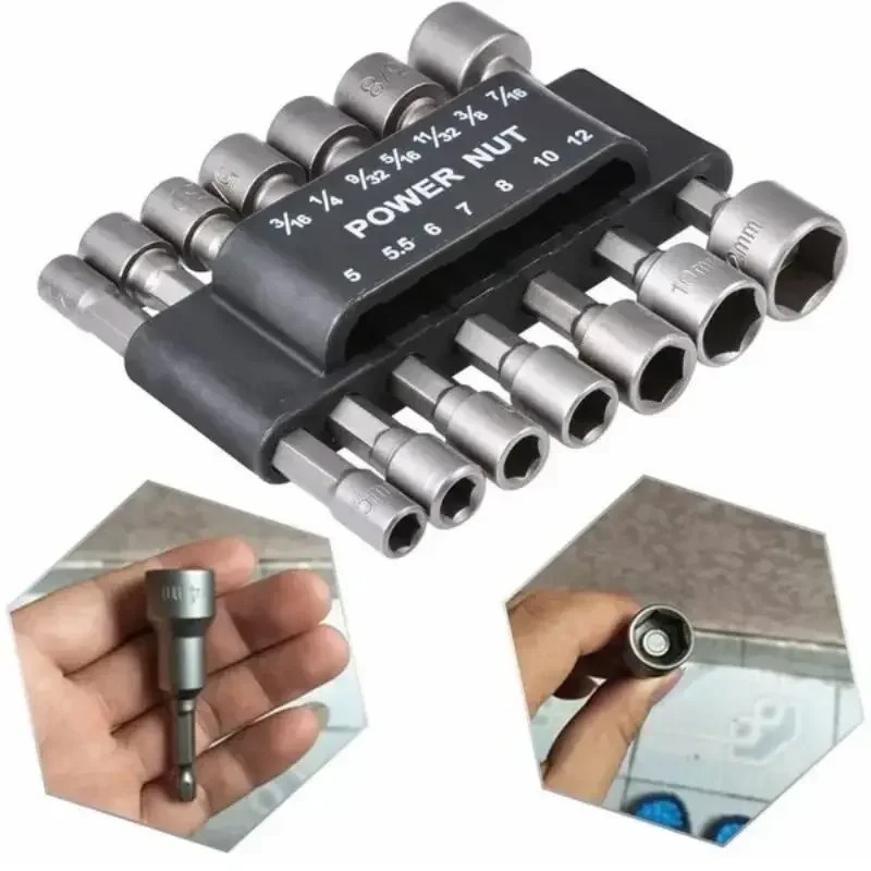 Power Tools Extension - 9/14Pcs Set Steckschlüssel Power Bohrer Mutter