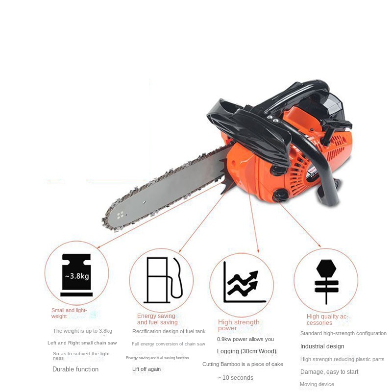 Power Tools For Woodworking - 12-Zoll Hochleistungs-Elektrokettensäge für Bambus und Holz,
