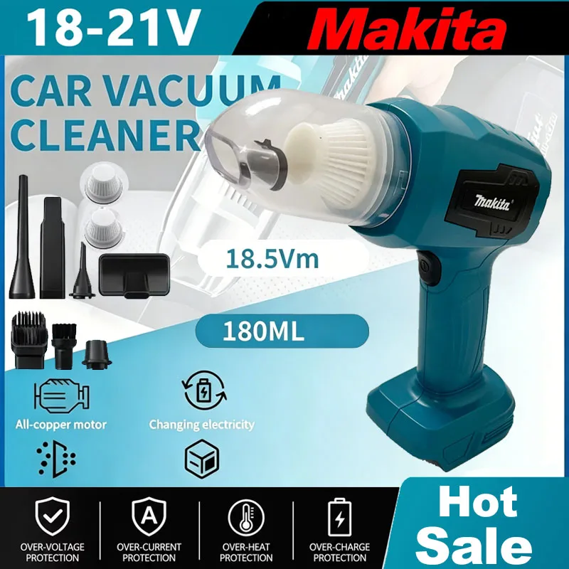 Vacuum Cleaner Power Tools - Makita Akku-Staubsauger Mini Autoreiniger Multifunktions-Staubfänger Handstaubsauger