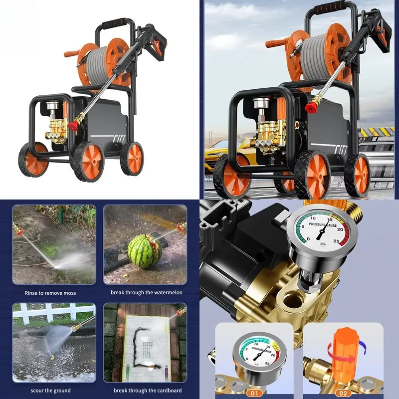 Power Tools Electrical - Meistverkaufte Kommerzielle Hochleistungs-220V-Autowaschanlage mit Elektrischer Wasserpumpe