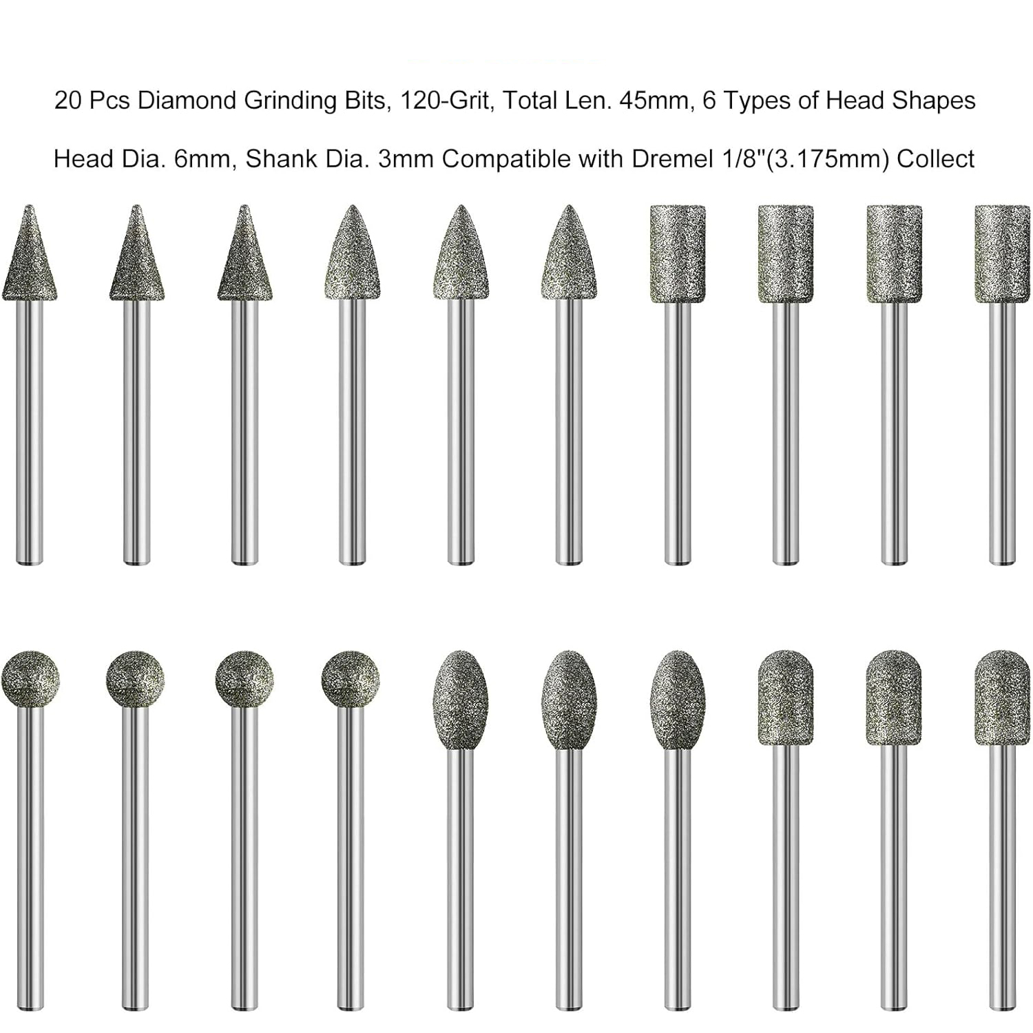20 Stück Diamant-Schleifbits m – Power Tools Accessories Bewertung und Preis