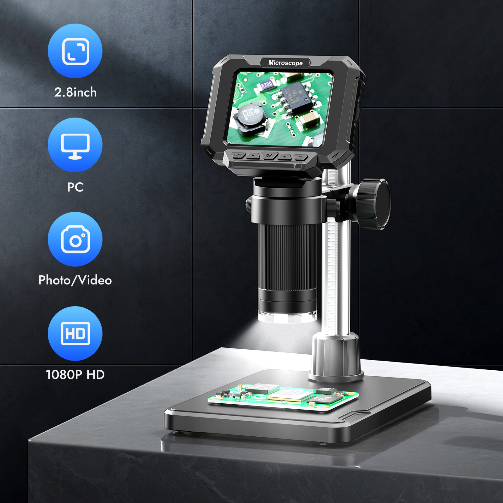 2,8-Zoll Digitales Münzmikrosk – Power Tools Windows Bewertung und Preis