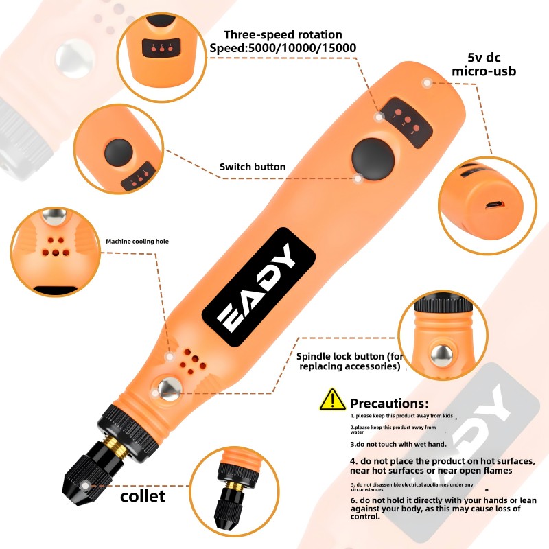 USB-Akku-Rotationswerkzeug-Set – Power Tools For Woodworking Bewertung und Preis