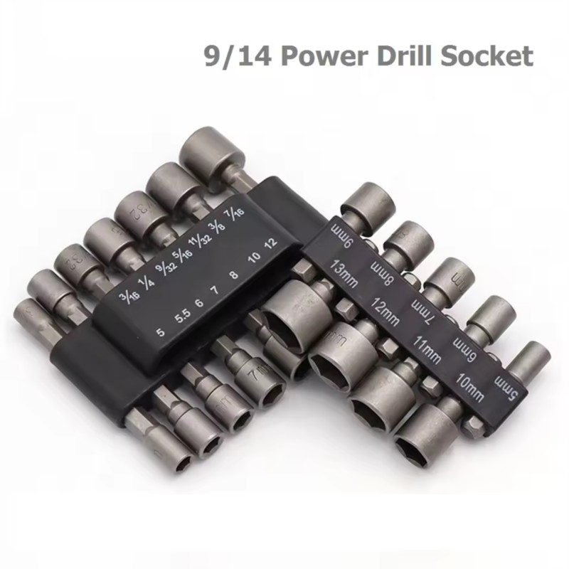 9/14Pcs Set Steckschlüssel Pow – Power Tools Extension Bewertung und Preis