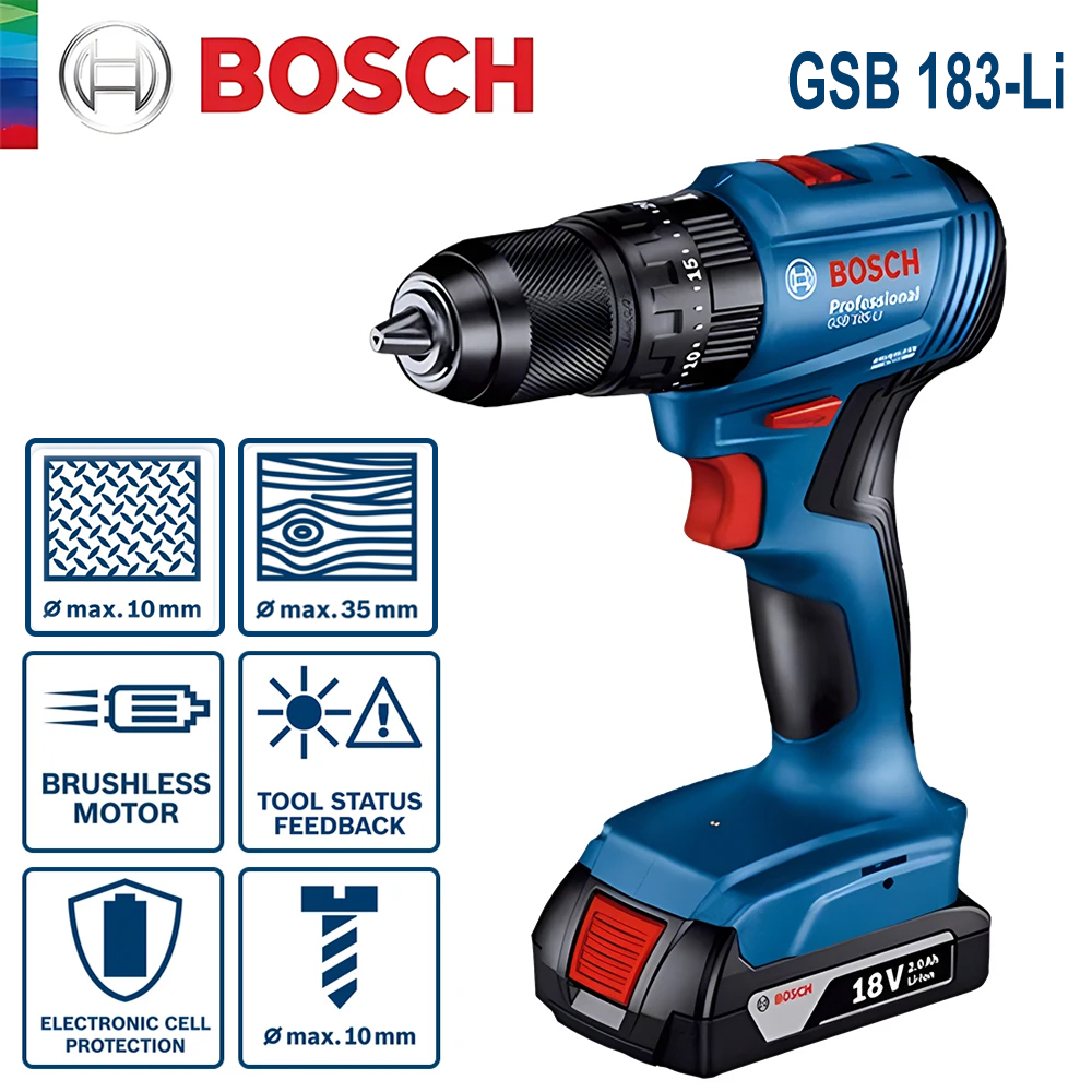 Bosch GSB 183-LI Elektrischer  – Power Tools Impact Bewertung und Preis